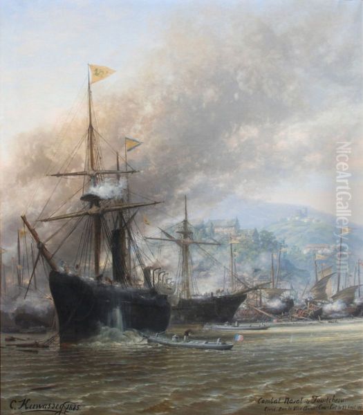 Bombardment of Foutcheou - view 1