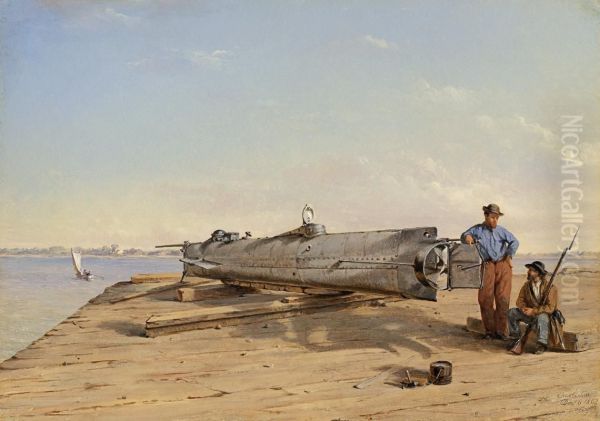 Submarine Torpedo Boat H.L. Hunley, Dec. 6, 1863 - view 1