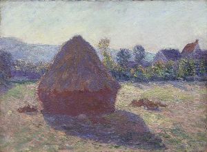Haystack in the Evening Sun by Claude Oscar Monet