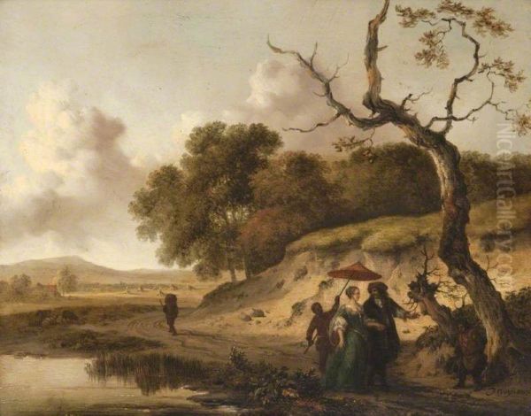 Landscape in Dunes with a Married Couple - view 1