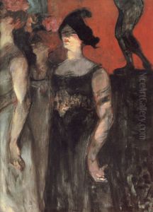 Messaline (entre deux figurantes) by Henri De Toulouse-Lautrec