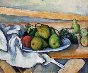 Still life with pears by Paul Cezanne