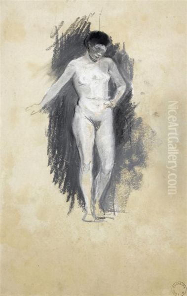 Study Of A Female Nude - view 1