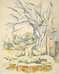 Pistachio Tree at Chateau Noir by Paul Cezanne