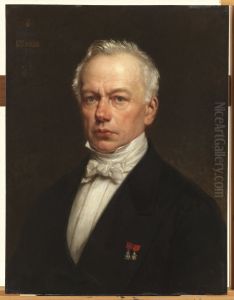 Portret van Edward Moretus by Jozef Delin