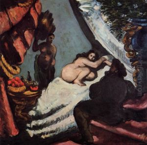 Une moderne Olympia; Le Pacha by Paul Cezanne