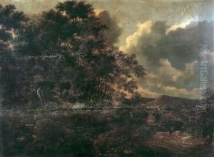 Wooded Landscape by Adam Pynacker