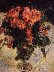 Roses mousseuses by Pierre Auguste Renoir