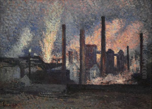 Usines pres de Charleroi - view 1