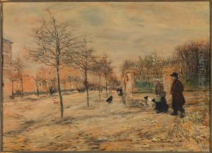 Street Scene--Winter by Jean-Francois Raffaelli