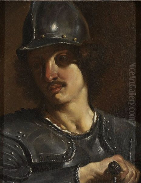 Bust of a Soldier in Armor - view 1
