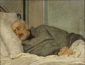 The Dying Mazzini (Mazzini morente) by Silvestro Lega