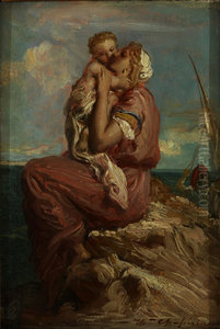 Fisherman's Wife from Mola di Gaeta Embracing her Child