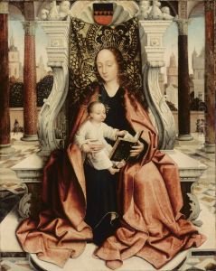 The Virgin Enthroned by Master Of Frankfurt
