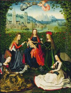 Virgin of the Rose Garden by Master Of The Legend Of Saint Lucy