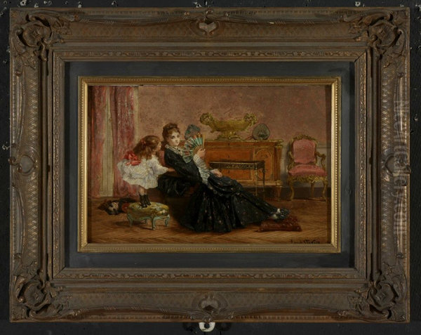 Mother and Child in an Interior - view 1