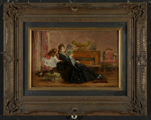 Mother and Child in an Interior Mother and Child in an Interior