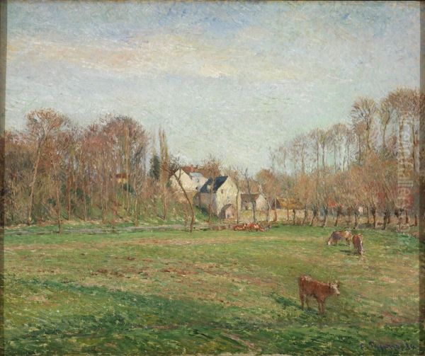 Field and Mill at Osny - view 1
