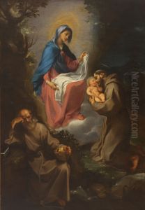 The Virgin and Child Appearing to Saint Francis of Assisi by Francesco Vanni