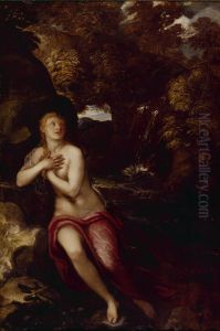 The Magdalene in the Wilderness by Domenico Tintoretto