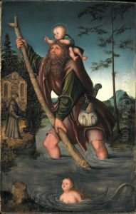 Saint Christopher by Lucas Cranach the Elder