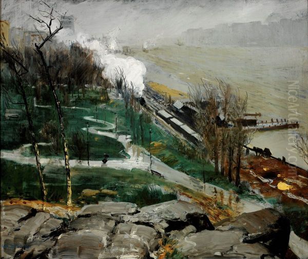 Rain on the River - view 1
