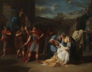 The Death of Camilla by Guillaume Guillon-Lethiere