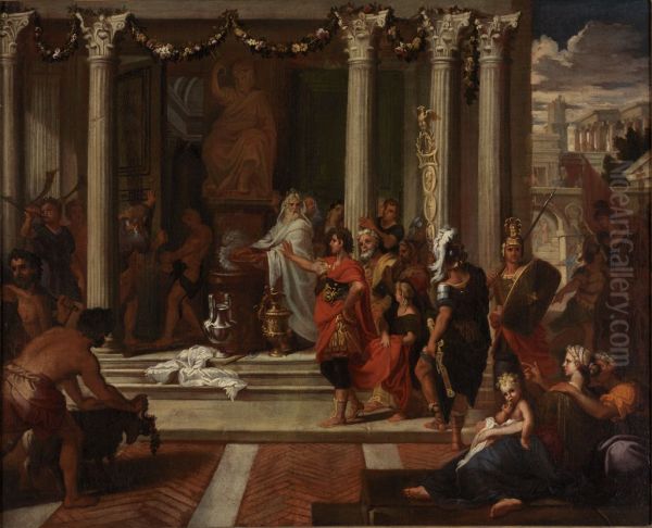 Augustus Orders the Closing of the Doors of the Temple of Janus - view 1