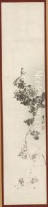 Praying Mantis and Chrysanthemums by Kishi Ganku
