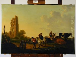 Landscape with Cattle and Figures by Aelbert Cuyp