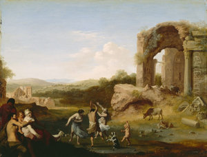 Figures Dancing near a Ruin Figures Dancing near a Ruin