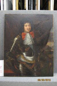 Portrait of a Man in Armor by Nicolas de Largilliere