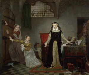 Marie Stuart au moment ou l'on vient la chercher pour aller a la mort by Philippe-Jacques van Bree