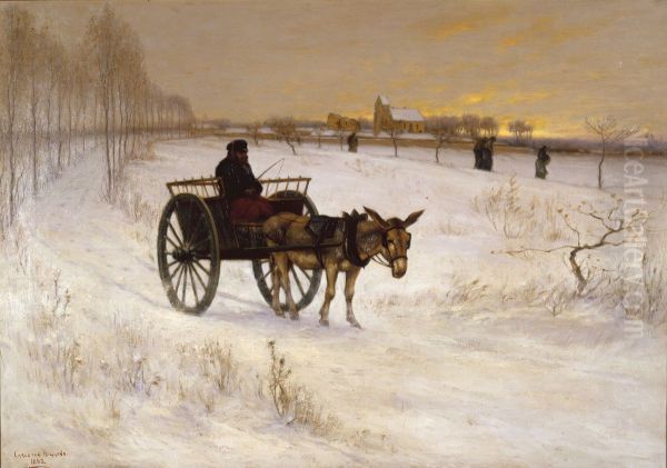 Winter Evening in France - view 1