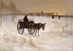 Winter Evening in France by Carleton Wiggins