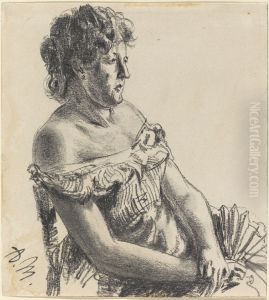 Woman in Court Dress