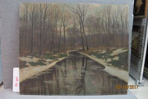 Brook, Winter by Carl Kustner