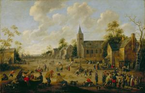 A Village Festival by Joost Cornelisz Droochsloot