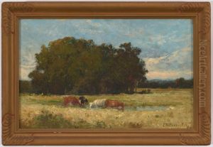 Four Cows in a Meadow by Edward Mitchell Bannister