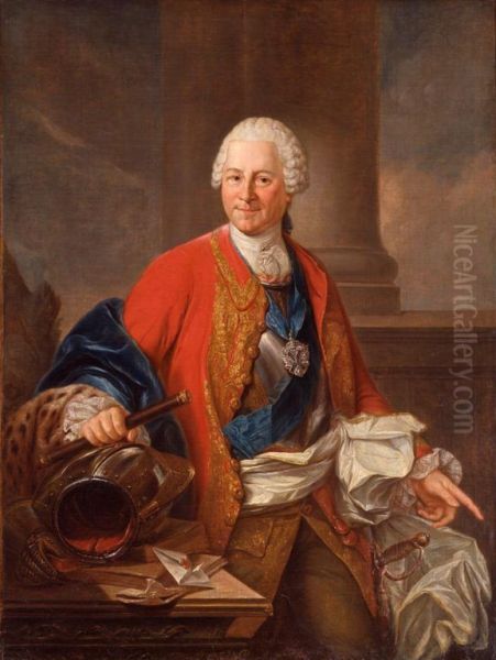 Portrait of count Heinrich von Bruhl (1700-1763) - view 1