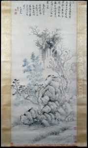 Bamboo and Trees in a Rockery by Yun Shouping