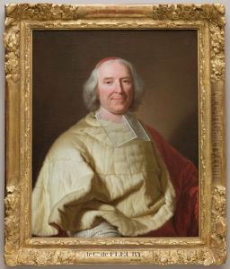 Cardinal Andre Hercule de Fleury 1653-1743 by Hyacinthe Rigaud