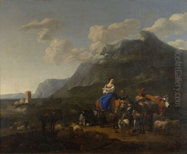 Landscape with herd - view 1