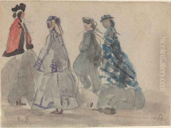 Four Women at Trouville - view 1