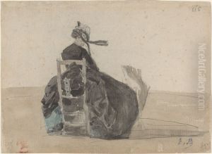 Seated Lady in Black, Trouville Seated Lady in Black, Trouville