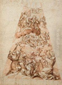 Apotheose De Saint Benoit by Bartolomeo Giuseppe Chiari