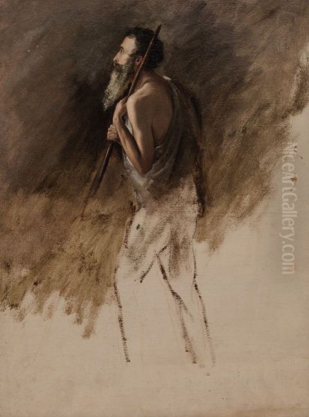 Study for Standing Shepherd - view 1