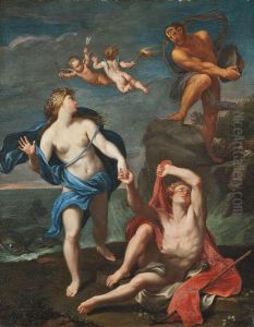 Polyphemus Discovering Galatea And Acis by Bartolomeo Giuseppe Chiari