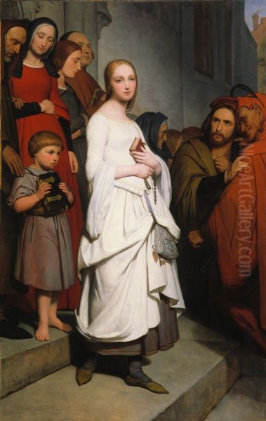 Marguerite Leaving Church - view 1