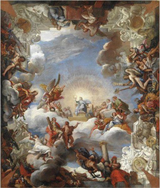 Modello Per L'affresco De 'l'apoteosi Di Marcantonio Ii Colonna' APalazzo Colonna A Roma - view 1